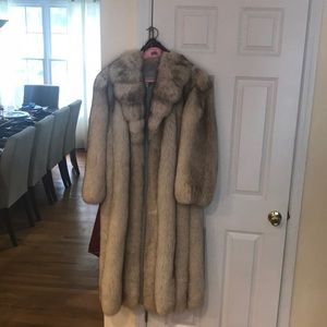 Blue Fox Fur Coat